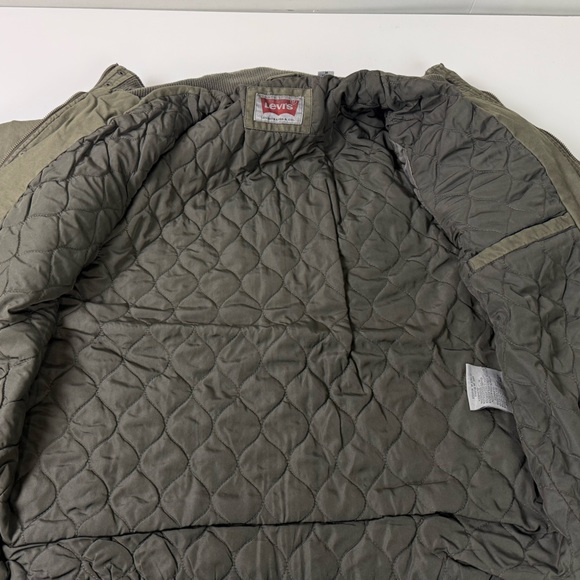 Levi’s Cotton Shell Military Style Moto Field Jacket NWT New - Picture 6 of 10